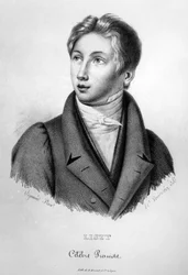 Portrait de Franz Liszt (1811-86) enfant, gravé par Numa Boucoiran (1805-69)
